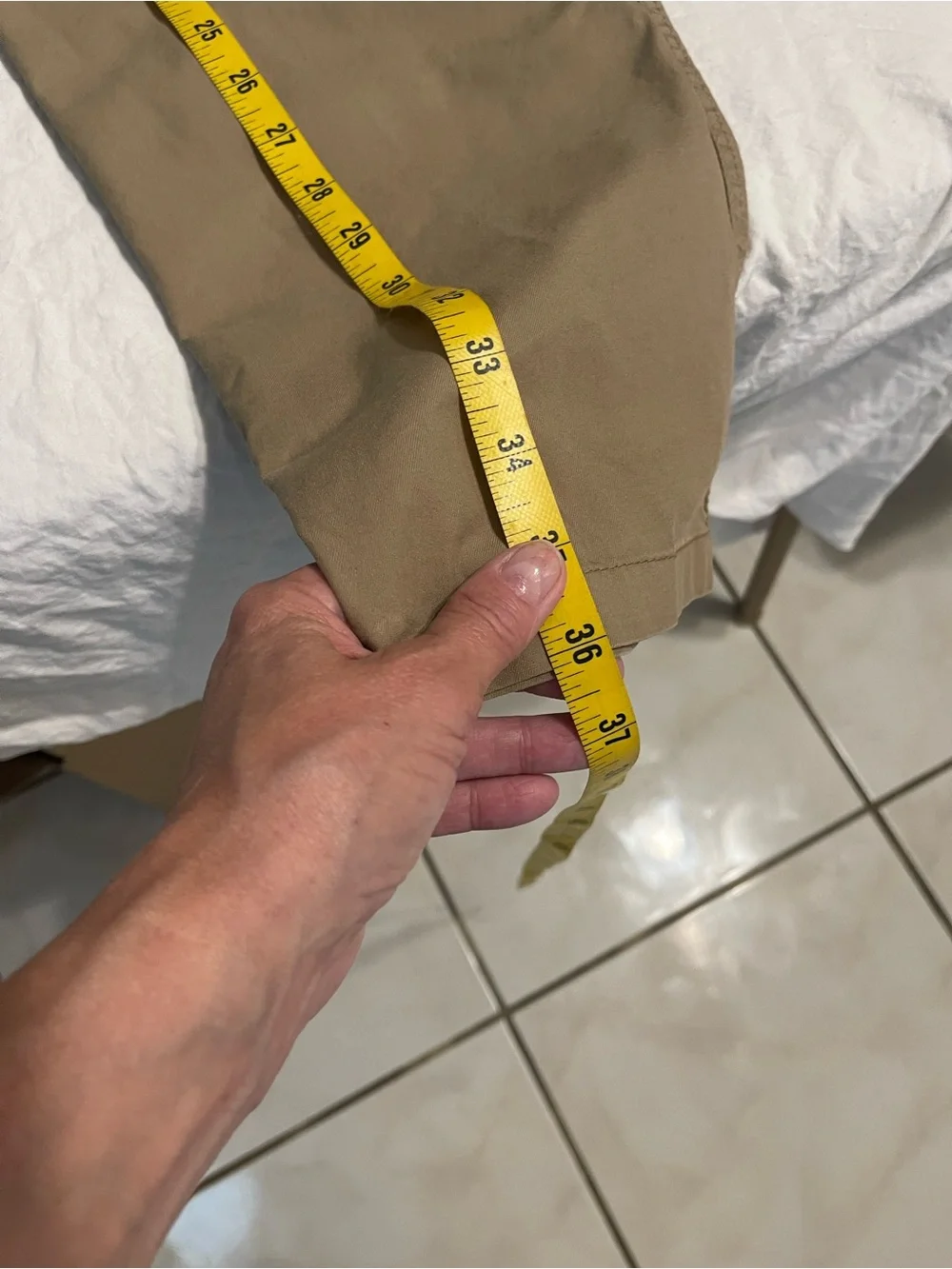 Old Juniors Khaki Cargo Drawstring Pants